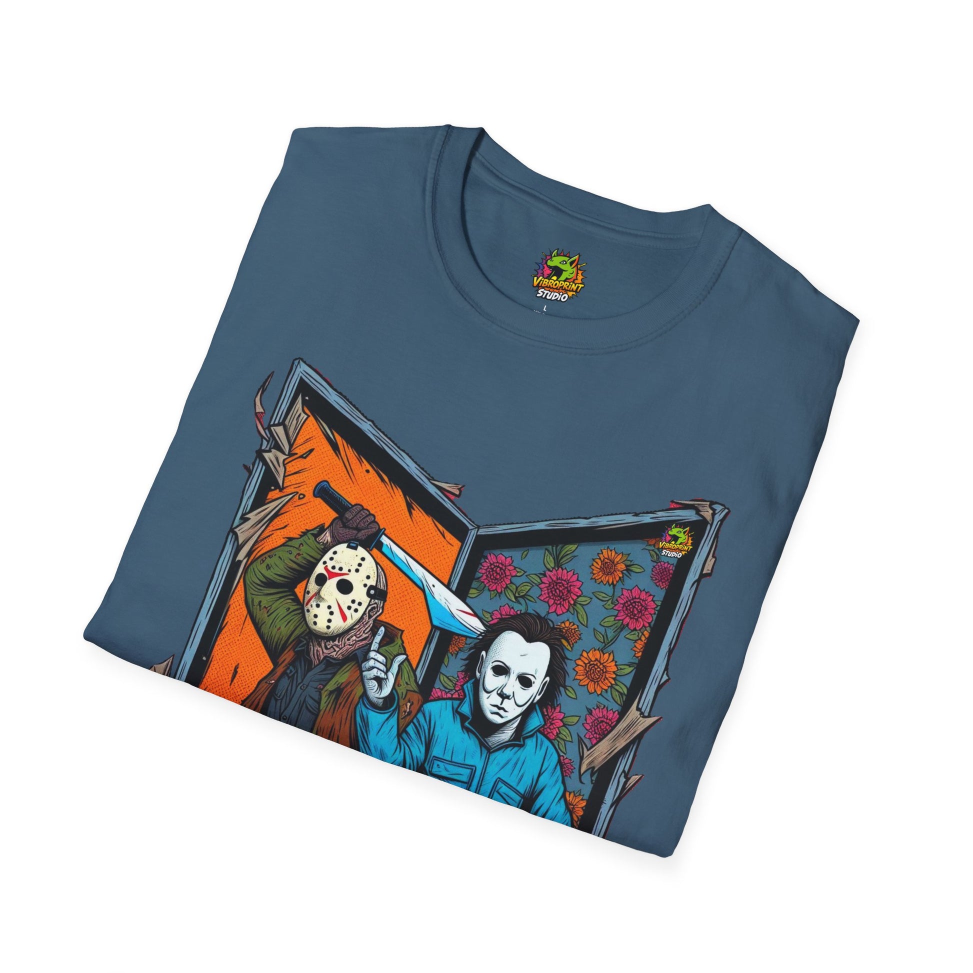 Horror - Jason Voorhees & Michael Myers T-Shirt | Funny Horror Tee - custom-made. limited stock. Order yours now and stand out with this exclusive piece!