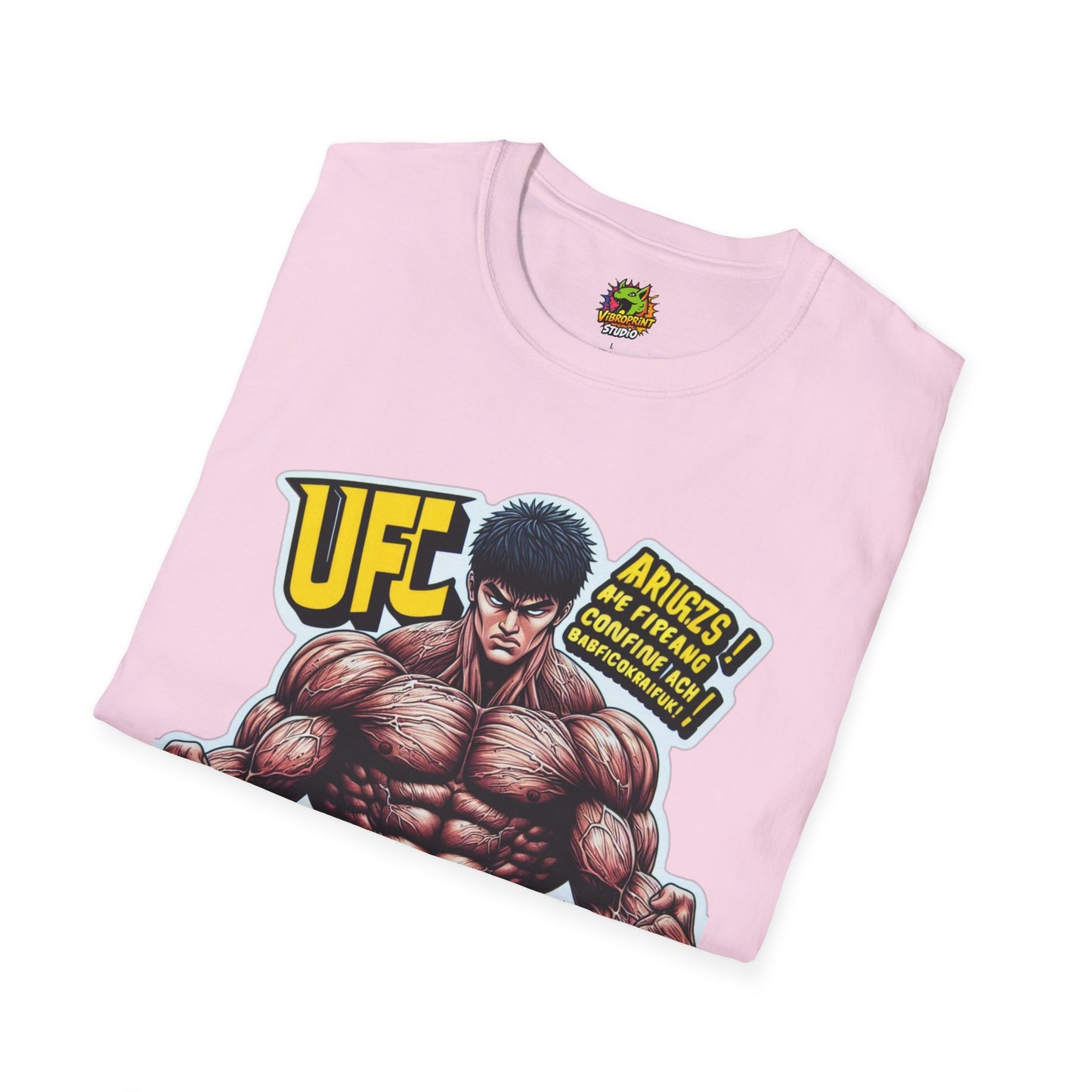 UFC T Shirt | Unleash Fierce Confidence | Motivational UFC Tee with Baki Anime Elements