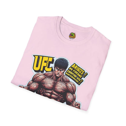 UFC T Shirt | Unleash Fierce Confidence | Motivational UFC Tee with Baki Anime Elements