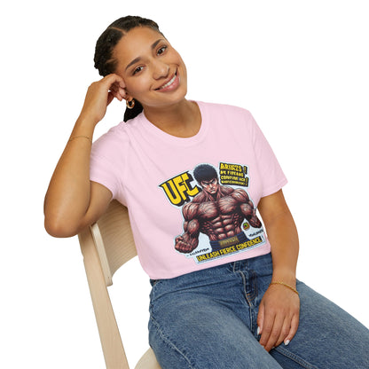 UFC T Shirt | Unleash Fierce Confidence | Motivational UFC Tee with Baki Anime Elements