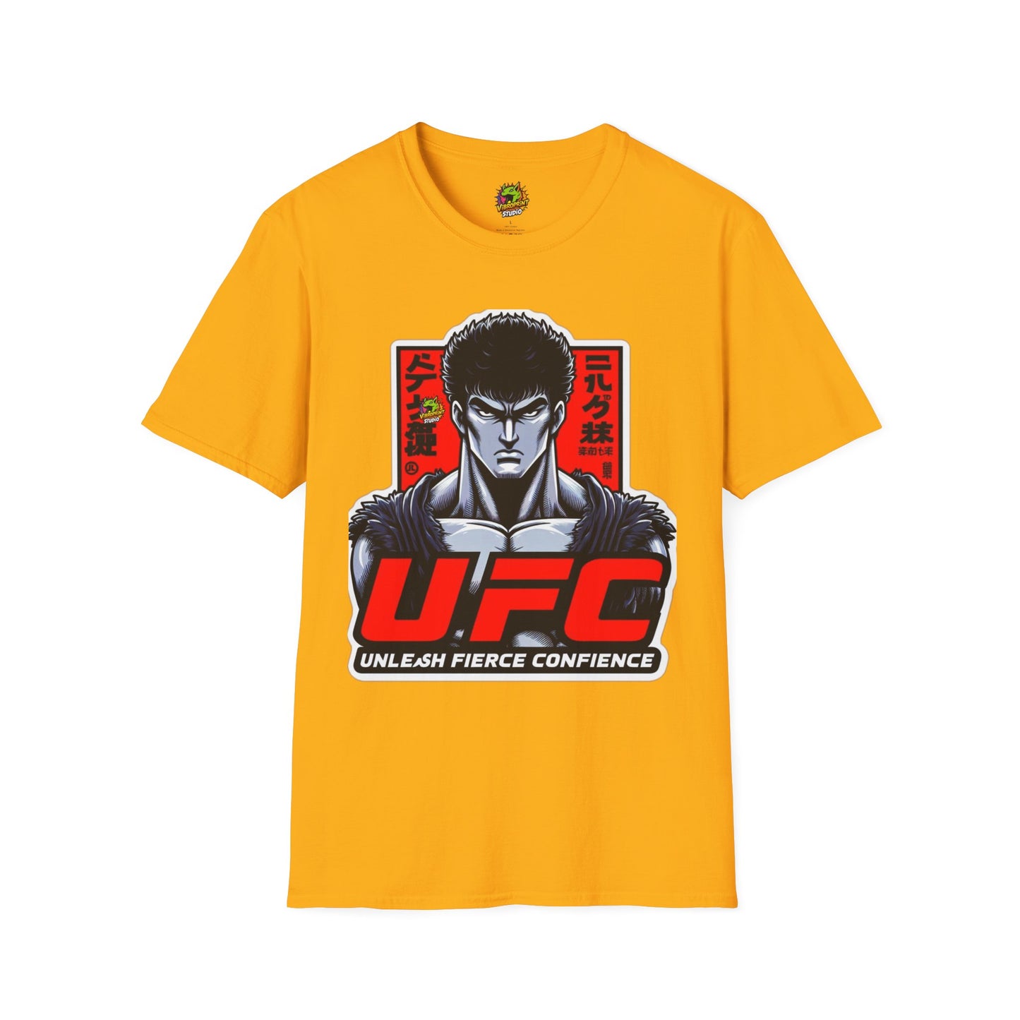 Shirt - UFC T Shirt | Unleash Fierce Confidence | UFC Tee with Baki Anime Style - custom-made. limited stock. Order yours now and stand out with this exclusive piece!