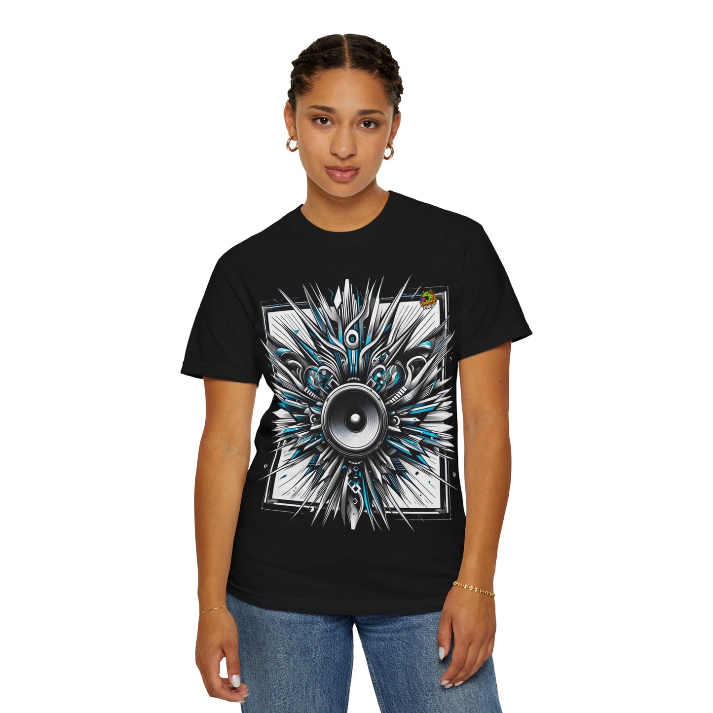 Sound - Booming Sound Waves Rapper Merch | Hip-Hop Beats T-Shirt Design - premium material. limited stock. Order yours now and stand out with this exclusive piece!