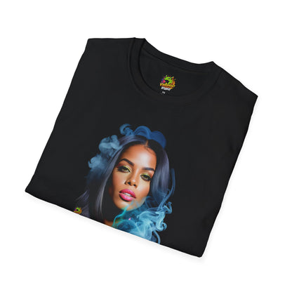 Memorial - Aaliyah shirt | Iconic Memorial Portrait T-Shirt | Tribute to the Princess of R&B - premium material. limited stock. Order yours now and stand out with this exclusive piece!