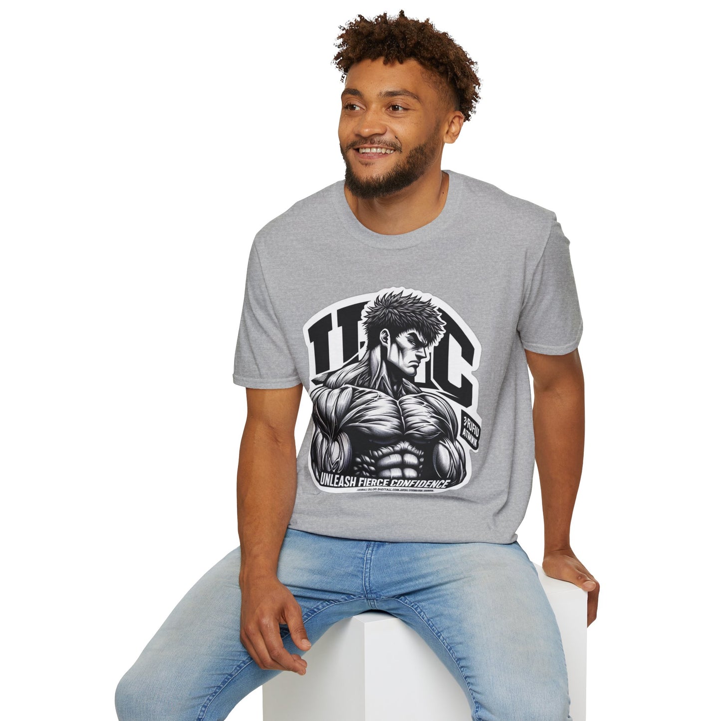 product - UFC T Shirt | Unleash Fierce Confidence | UFC Tee with Baki Anime T Shirt Inspiration - custom-made. limited stock. Order yours now and stand out with this exclusive piece!