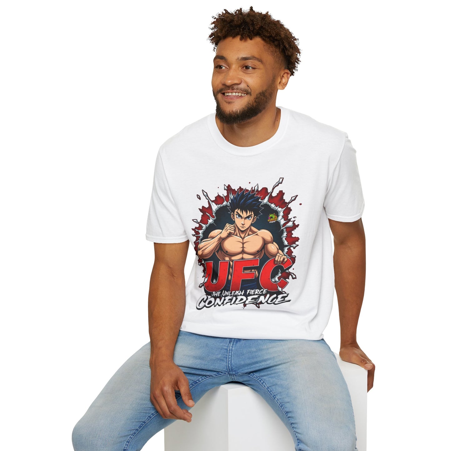 UFC - UFC T Shirt | Unleash Fierce Confidence | UFC Tee Inspired by Baki Anime for Fitness Enthusiasts - premium material. perfect gift idea. Order yours now and stand out with this exclusive piece!