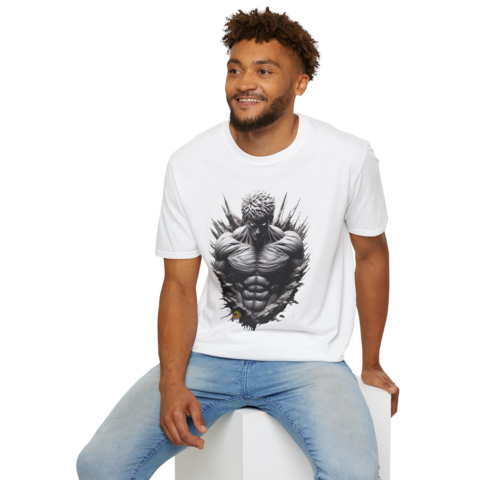 Shirt - UFC T Shirt | Unleash Fierce Confidence | Motivational UFC Tee with Baki Anime Strength for Gym Lovers - premium material. limited stock. Order yours now and stand out with this exclusive piece!