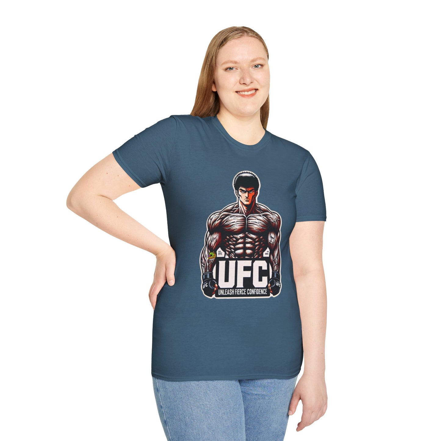 UFC T Shirt | Unleash Fierce Confidence | UFC Tee with Baki Anime Inspiration for Athletes