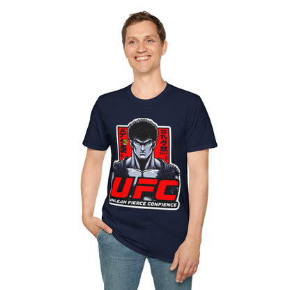 UFC T Shirt | Unleash Fierce Confidence | UFC Tee with Baki Anime Style