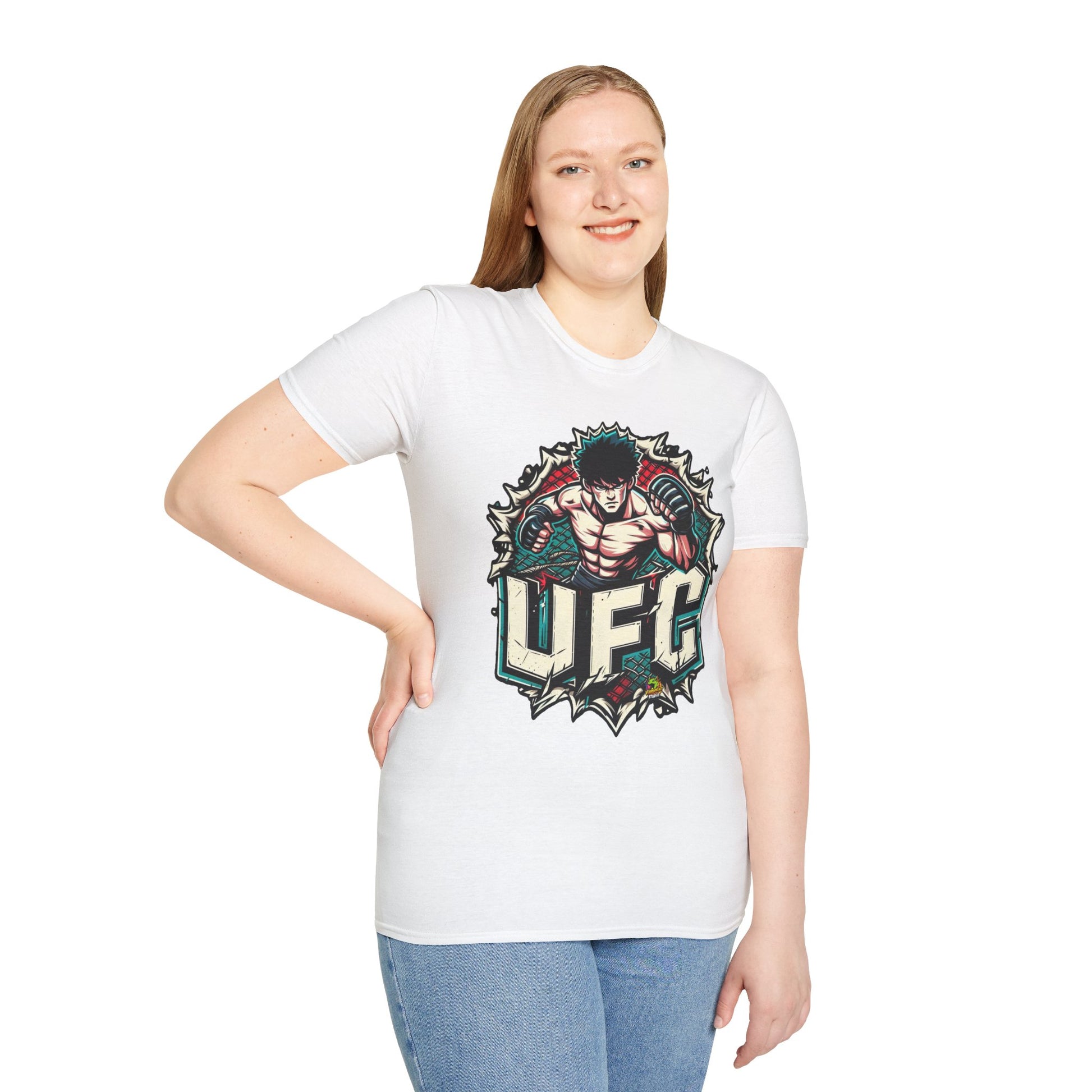 Halloween graphic tee - UFC T Shirt | Motivational UFC Tee Shirts | Unleash Fierce Confidence for Gym - exclusive artwork. spooky season t-shirt with unique flair. Order yours now and stand out with this exclusive piece!