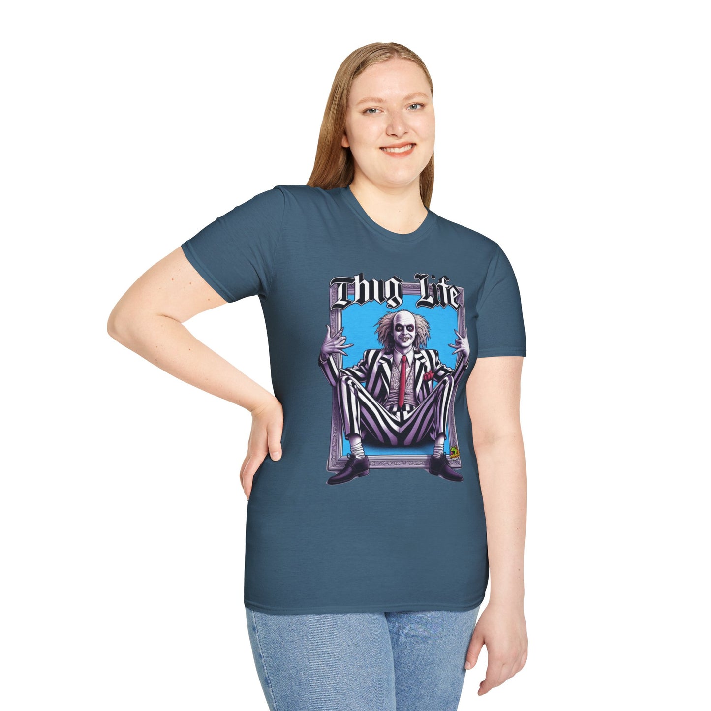 high-quality - Beetlejuice Shirt | Halloween Thug Life Tee | Spooky Beetlejuice Graphic Shirt - premium material. limited stock. Order yours now and stand out with this exclusive piece!