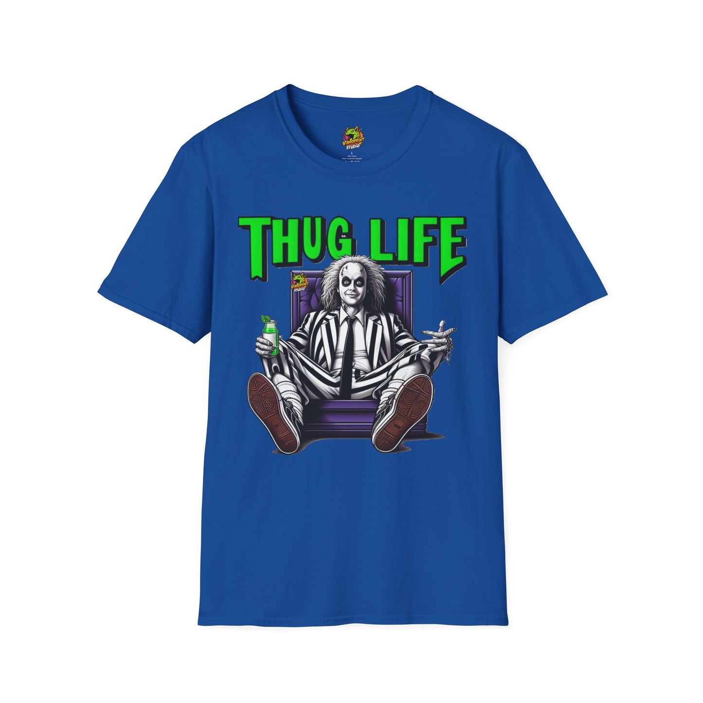 Shirt - Beetlejuice Shirt | Thug Life Halloween T-Shirt | Creepy Beetlejuice Graphic Tee - premium material. limited stock. Order yours now and stand out with this exclusive piece!