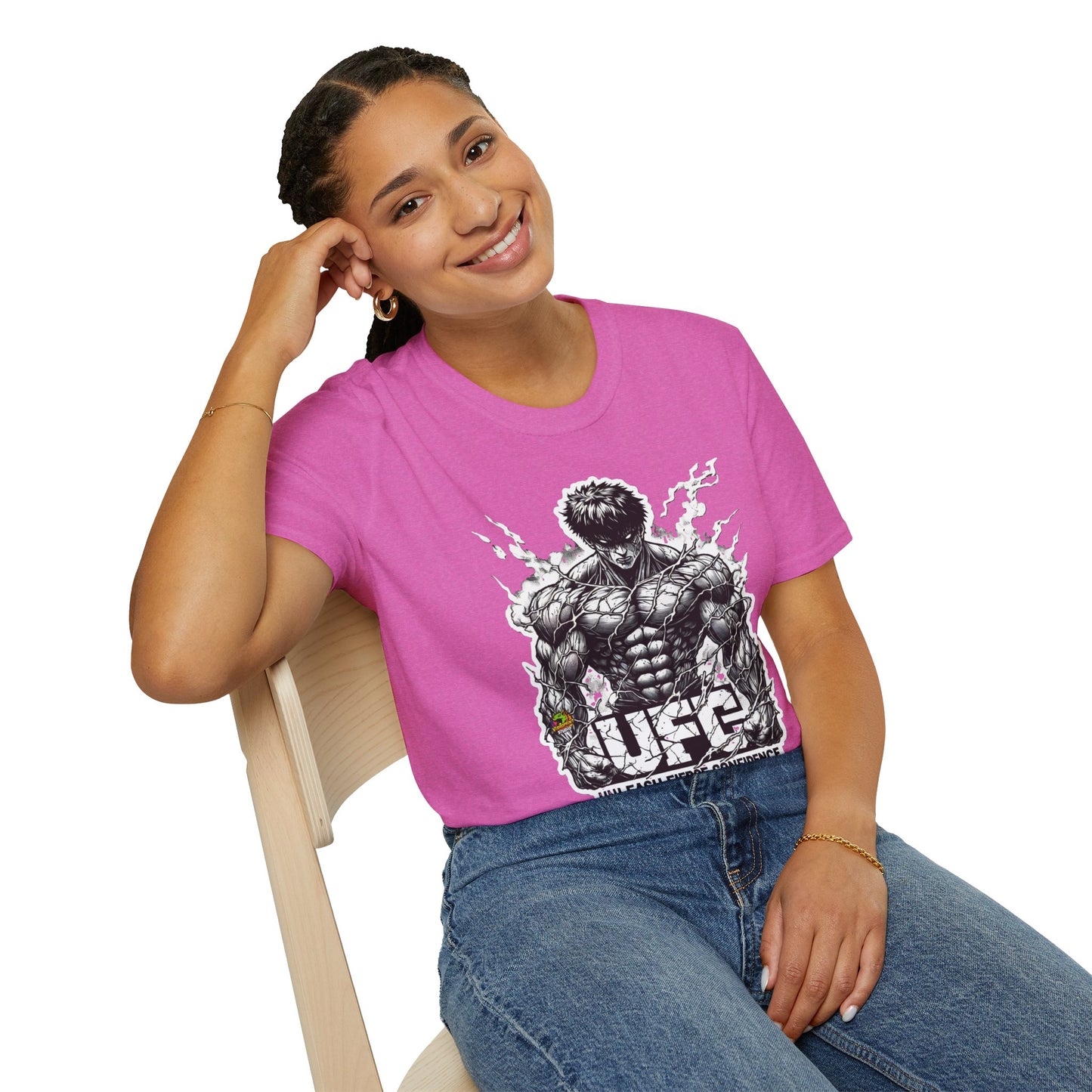 UFC T Shirt | Unleash Fierce Confidence | UFC Tee with Baki Anime Inspiration for Athletes