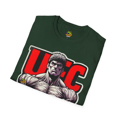 UFC T Shirt | Unleash Fierce Confidence | UFC Tee with Baki Anime Strength for Fitness Fans