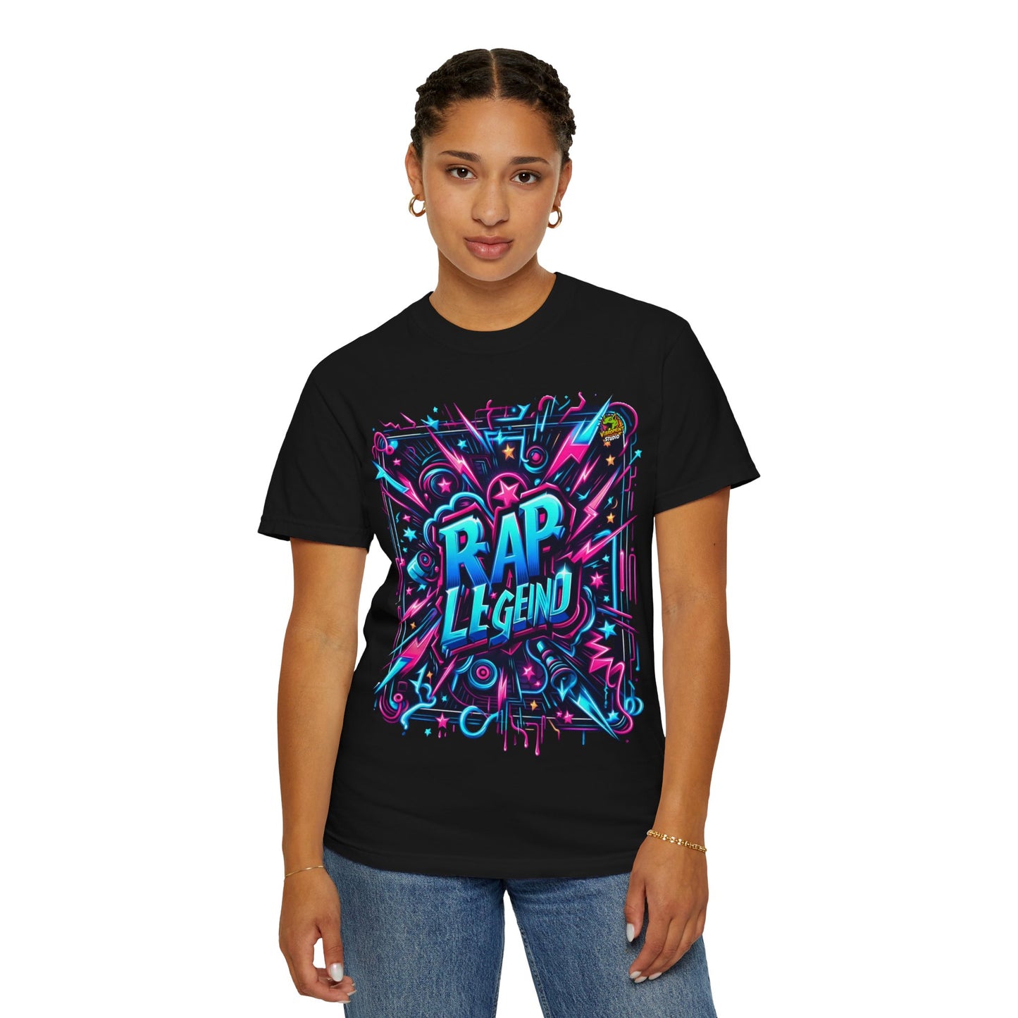 Rapper - Bold Neon Graffiti Rapper Merch | Street Art Inspired Hip-Hop T-Shirt - custom-made. perfect gift idea. Order yours now and stand out with this exclusive piece!