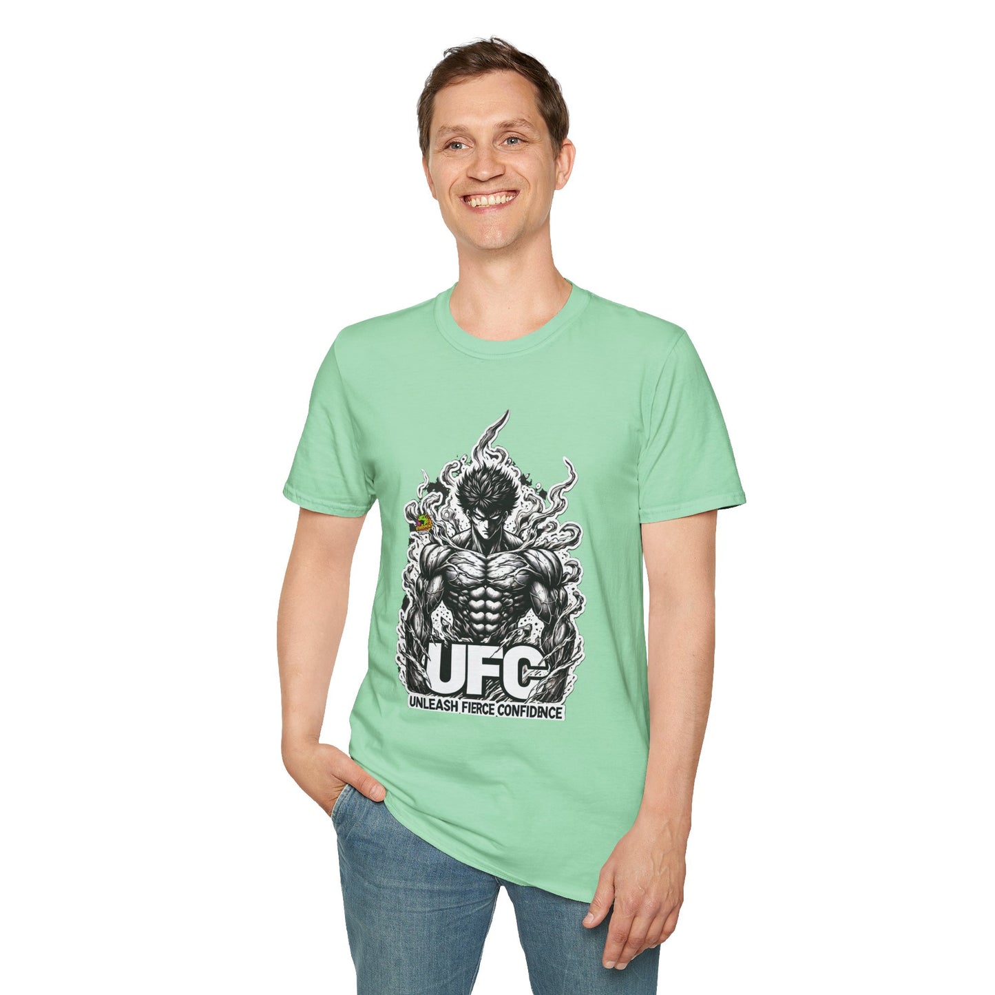 UFC T Shirt | Unleash Fierce Confidence | Motivational UFC Tee with Baki Anime Influence