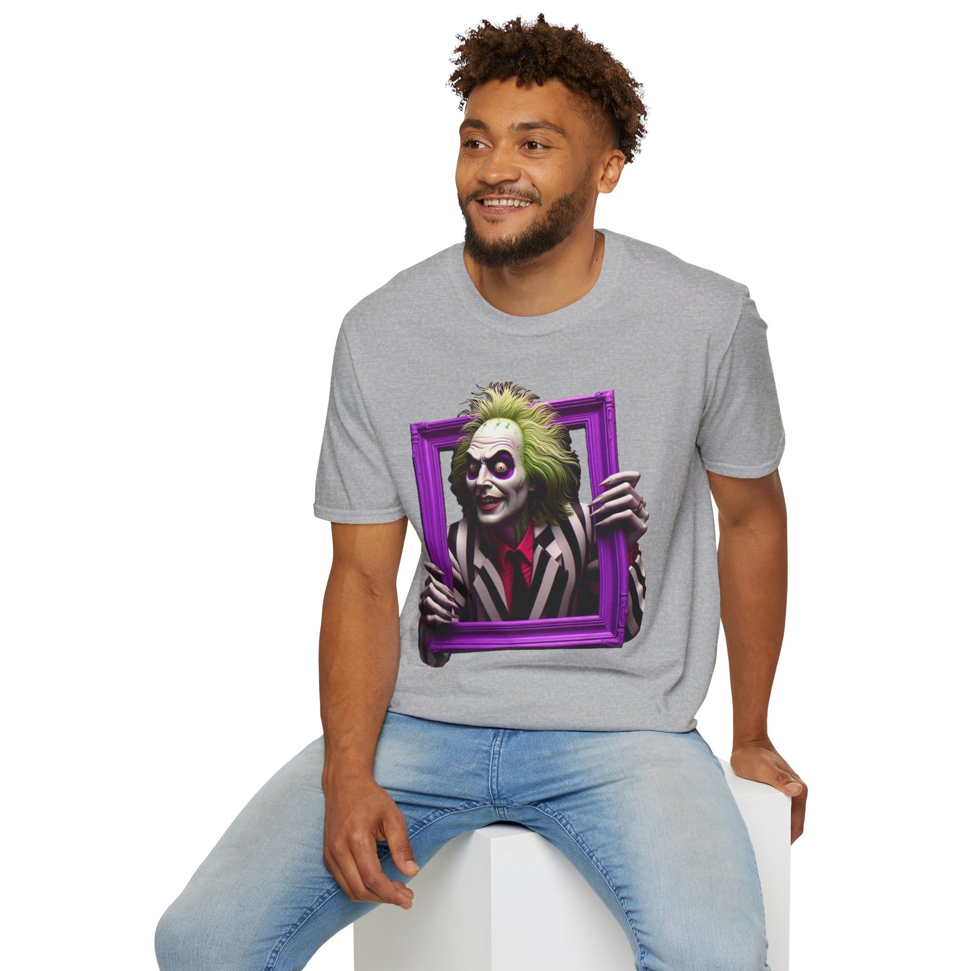 Shirt - Beetlejuice Shirt | Halloween Horror Graphic Tee | Classic Beetlejuice Movie Design | Funny Halloween T-Shirt - premium material. limited stock. Order yours now and stand out with this exclusive piece!