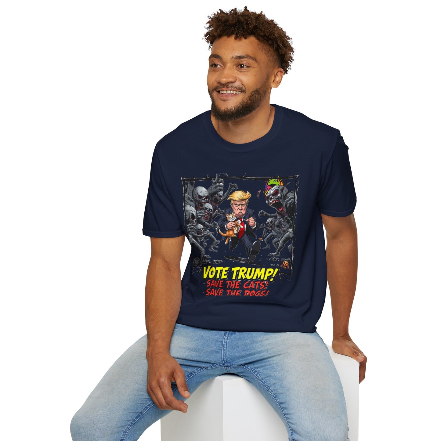 Graphic - They're Eating the Dogs Shirt | Political Humor Graphic Tee | Satire Trump Election T-Shirt - custom-made. perfect gift idea. Order yours now and stand out with this exclusive piece!