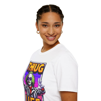 | - Beetlejuice Shirt | Funny Thug Life Halloween Tee | Classic Beetlejuice Graphic T-Shirt - custom-made. perfect gift idea. Order yours now and stand out with this exclusive piece!