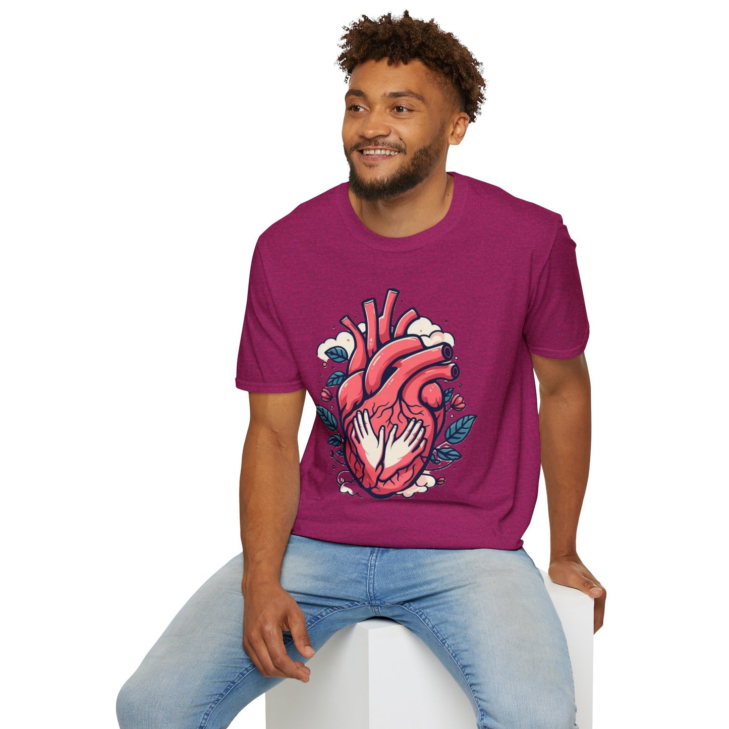 Valentine's Day Unisex Softstyle T-Shirt - Red - Comfortable casual tee