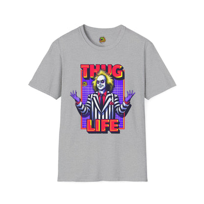 Halloween - Beetlejuice Shirt | Halloween Thug Life Tee | Classic Beetlejuice Graphic T-Shirt - premium material. limited stock. Order yours now and stand out with this exclusive piece!