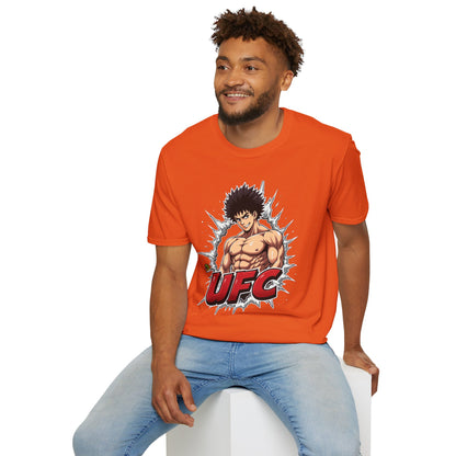 UFC T Shirt | Unleash Fierce Confidence | Motivational UFC Tee with Baki Anime Elements