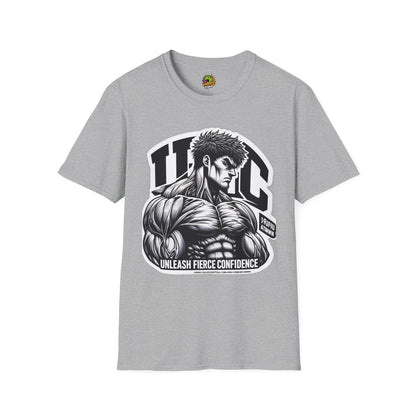 | - UFC T Shirt | Unleash Fierce Confidence | UFC Tee with Baki Anime T Shirt Inspiration - premium material. limited stock. Order yours now and stand out with this exclusive piece!