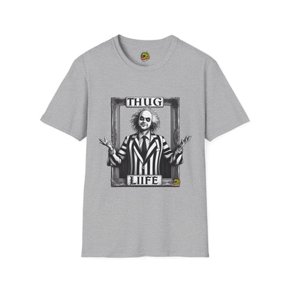 Beetlejuice - Beetlejuice Shirt | Thug Life Halloween T-Shirt | Beetlejuice Costume Tee with Attitude - custom-made. limited stock. Order yours now and stand out with this exclusive piece!