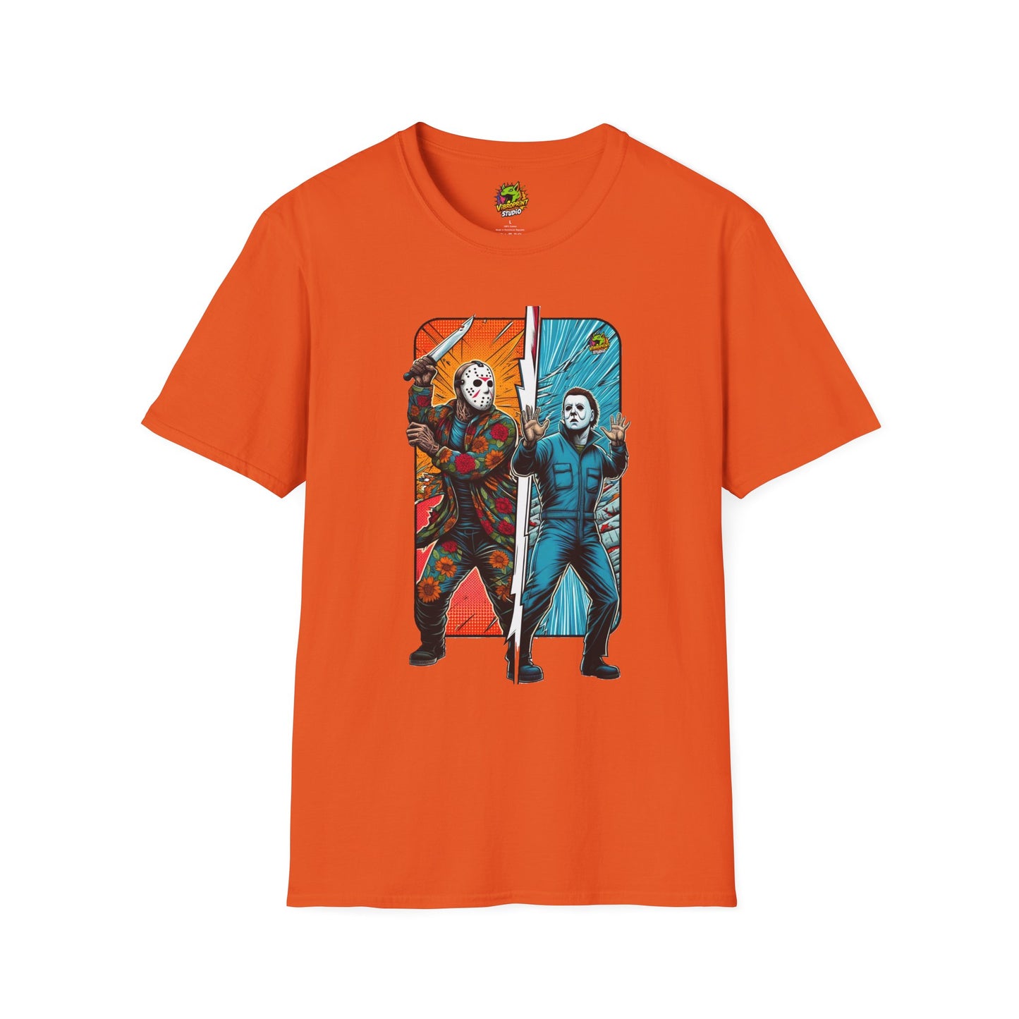 Tee - Jason Voorhees & Michael Myers Funny Horror Tee | Halloween Shirt - premium material. limited stock. Order yours now and stand out with this exclusive piece!