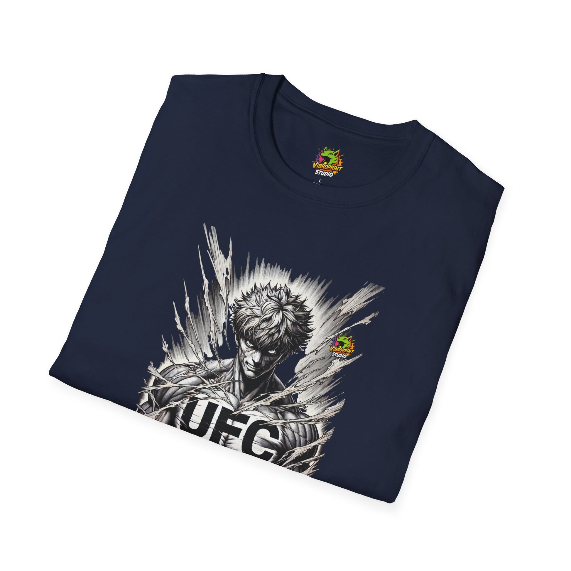 | - UFC T Shirt | Unleash Fierce Confidence | UFC Tee with Baki Anime T Shirt Inspiration - premium material. limited stock. Order yours now and stand out with this exclusive piece!