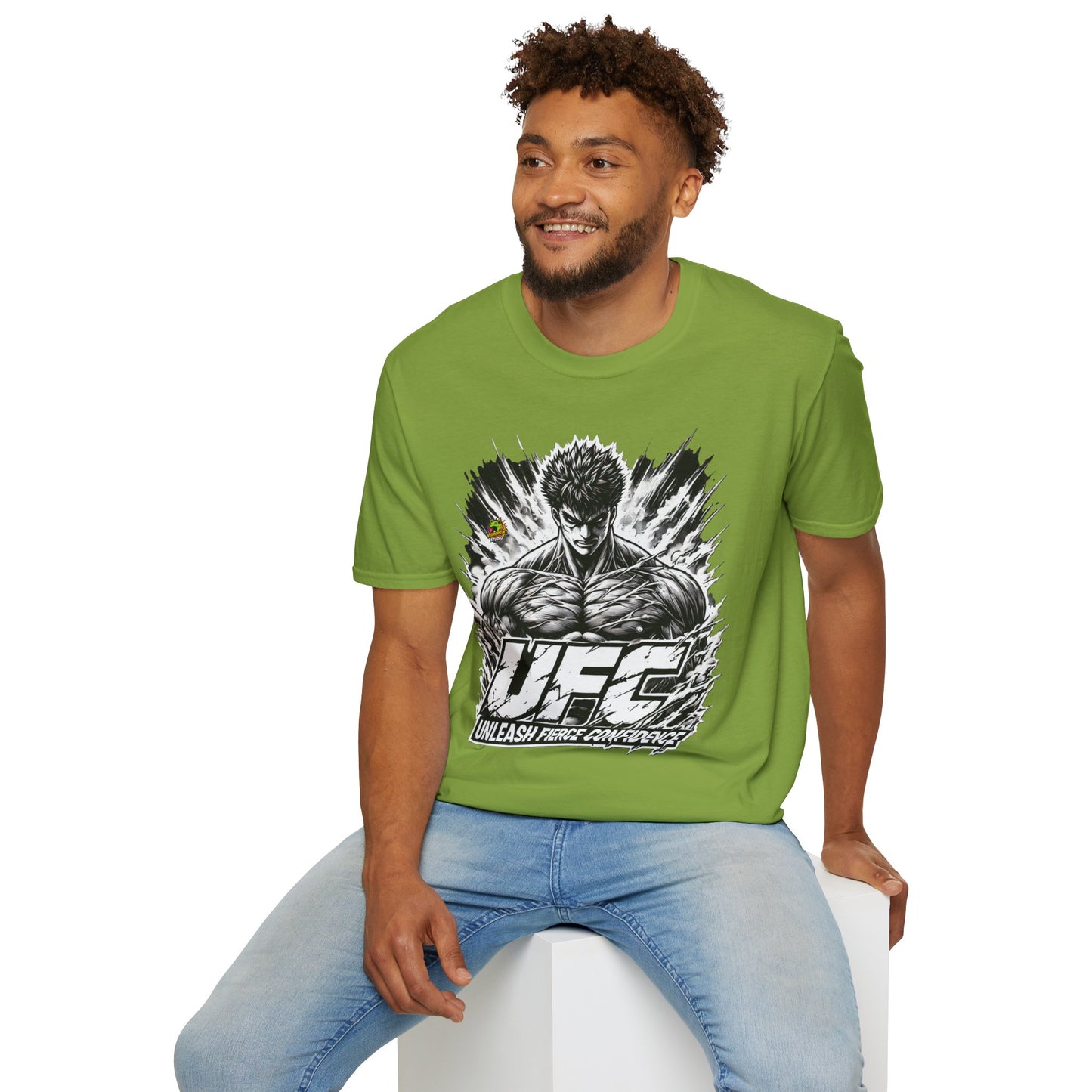 UFC T Shirt | Unleash Fierce Confidence | UFC Tee with Baki Anime T Shirt Motivation