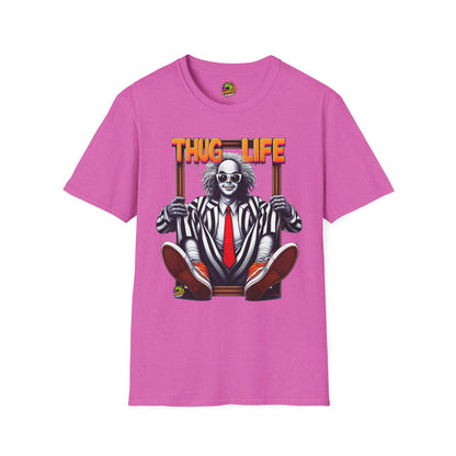 T-Shirt - Beetlejuice Shirt | Thug Life Inspired T-Shirt | Classic Halloween Beetlejuice Tee - custom-made. limited stock. Order yours now and stand out with this exclusive piece!