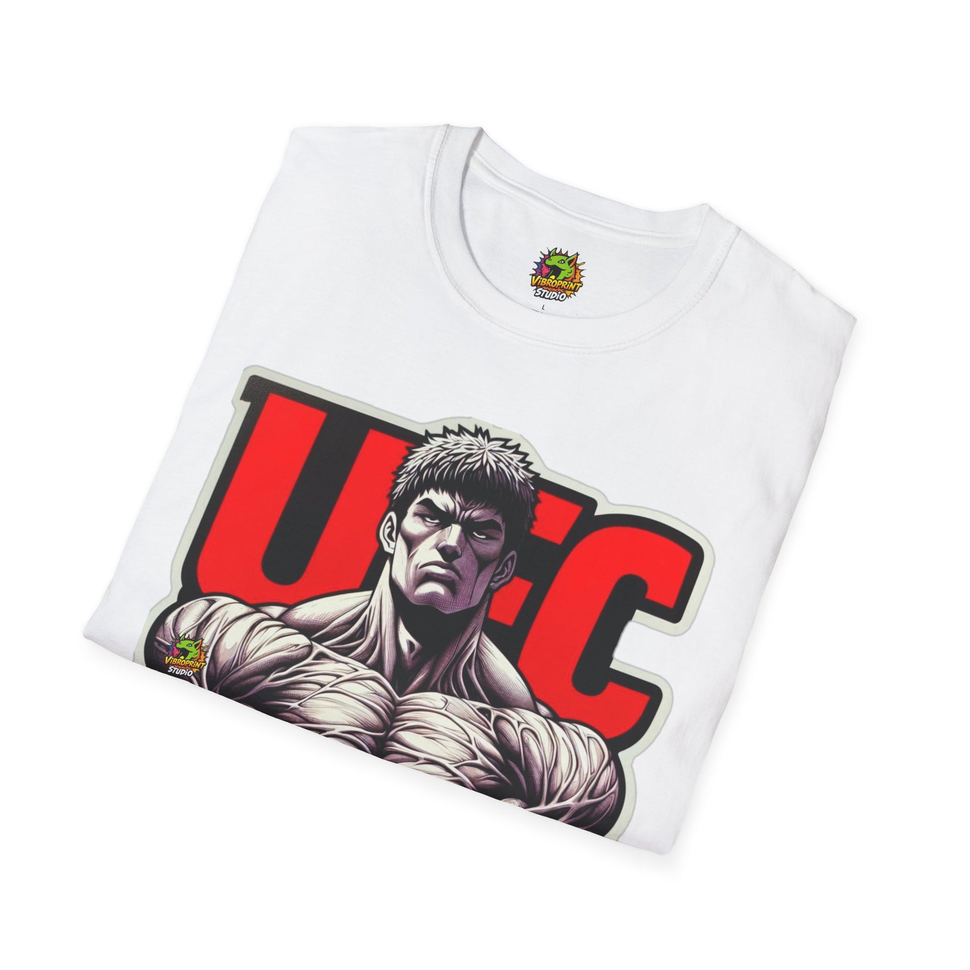 Fitness - UFC T Shirt | Unleash Fierce Confidence | UFC Tee with Baki Anime Strength for Fitness Fans - custom-made. limited stock. Order yours now and stand out with this exclusive piece!