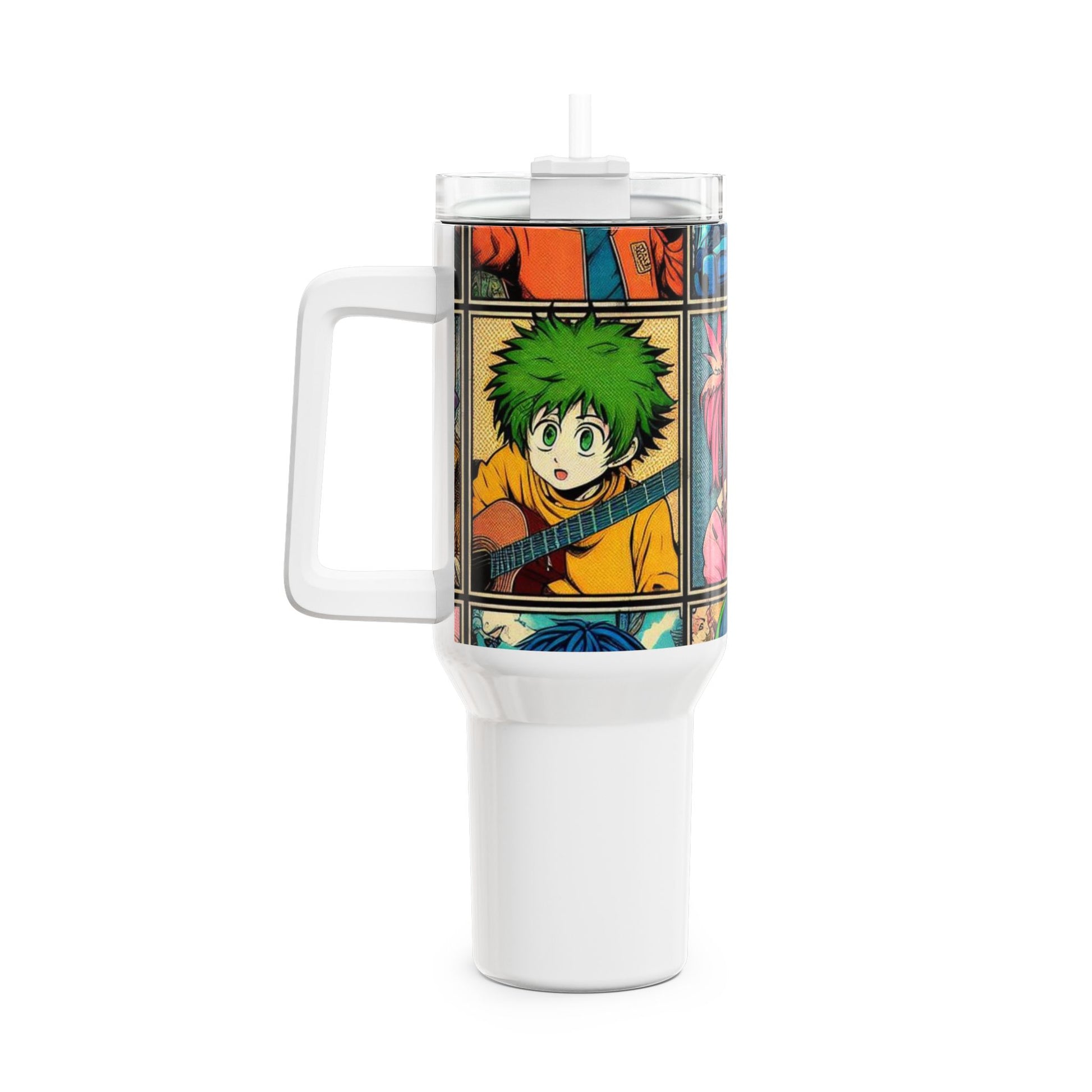 Colorful - Stanley cup | Geeky Anime Drinkware | Colorful Cartoon Tumbler for Fans - custom-made. perfect gift idea. Order yours now and stand out with this exclusive piece!