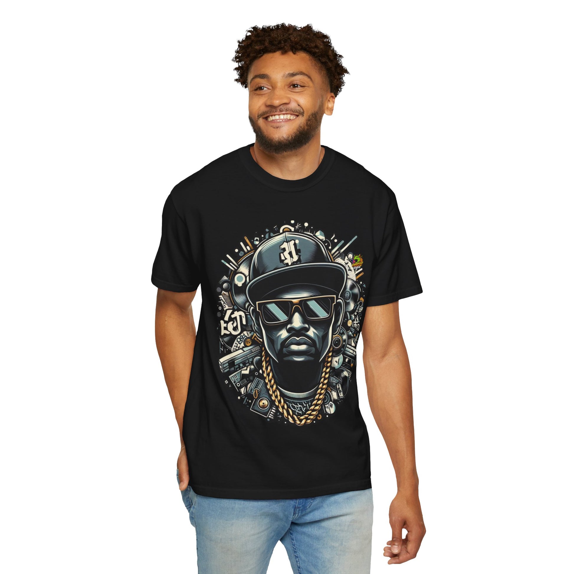 T-Shirt - Graffiti Inspired Hip-Hop Icon Rapper Merch | Bold Caricature T-Shirt - custom-made. perfect gift idea. Order yours now and stand out with this exclusive piece!