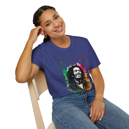 Bob Marley T-Shirt - Reggae Icon - VibroPrint Studio