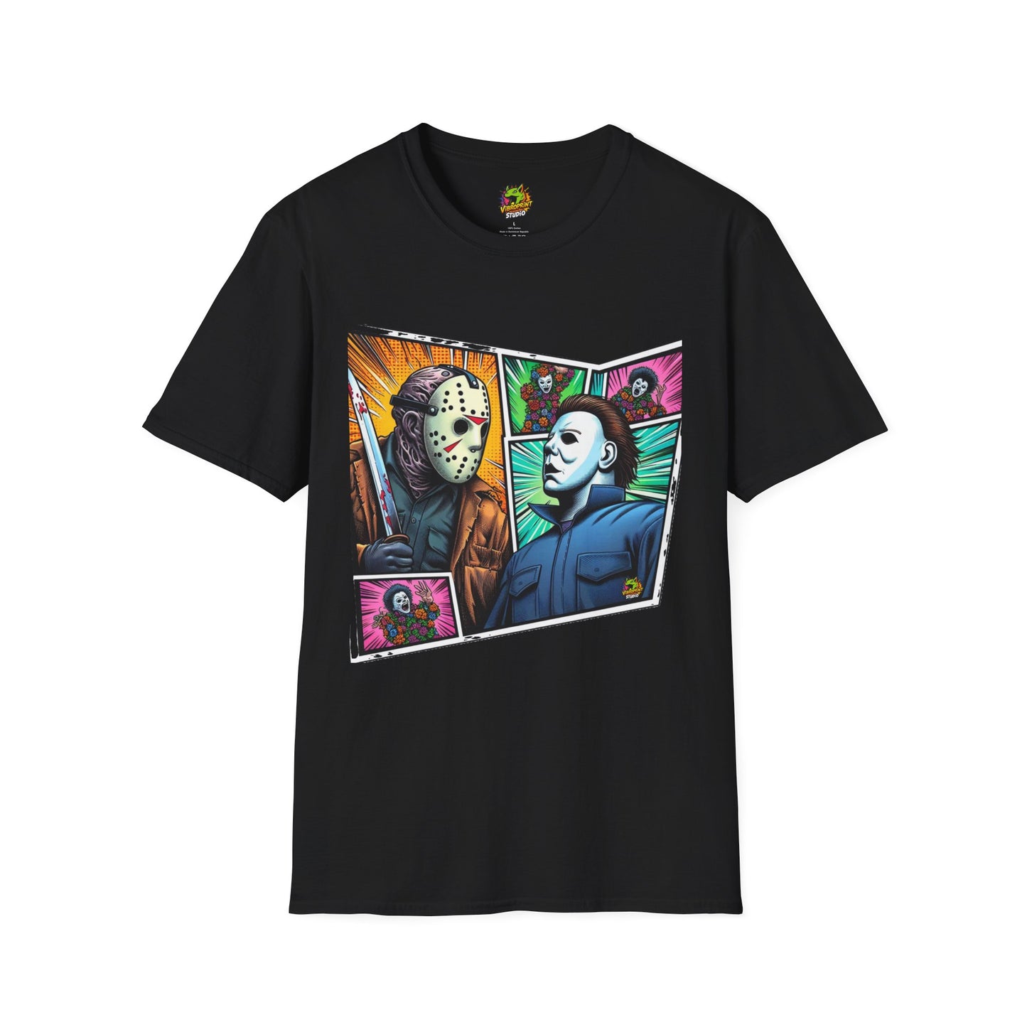 | - Jason Voorhees & Michael Myers Shirt | Funny Vintage Halloween Tee - custom-made. perfect gift idea. Order yours now and stand out with this exclusive piece!