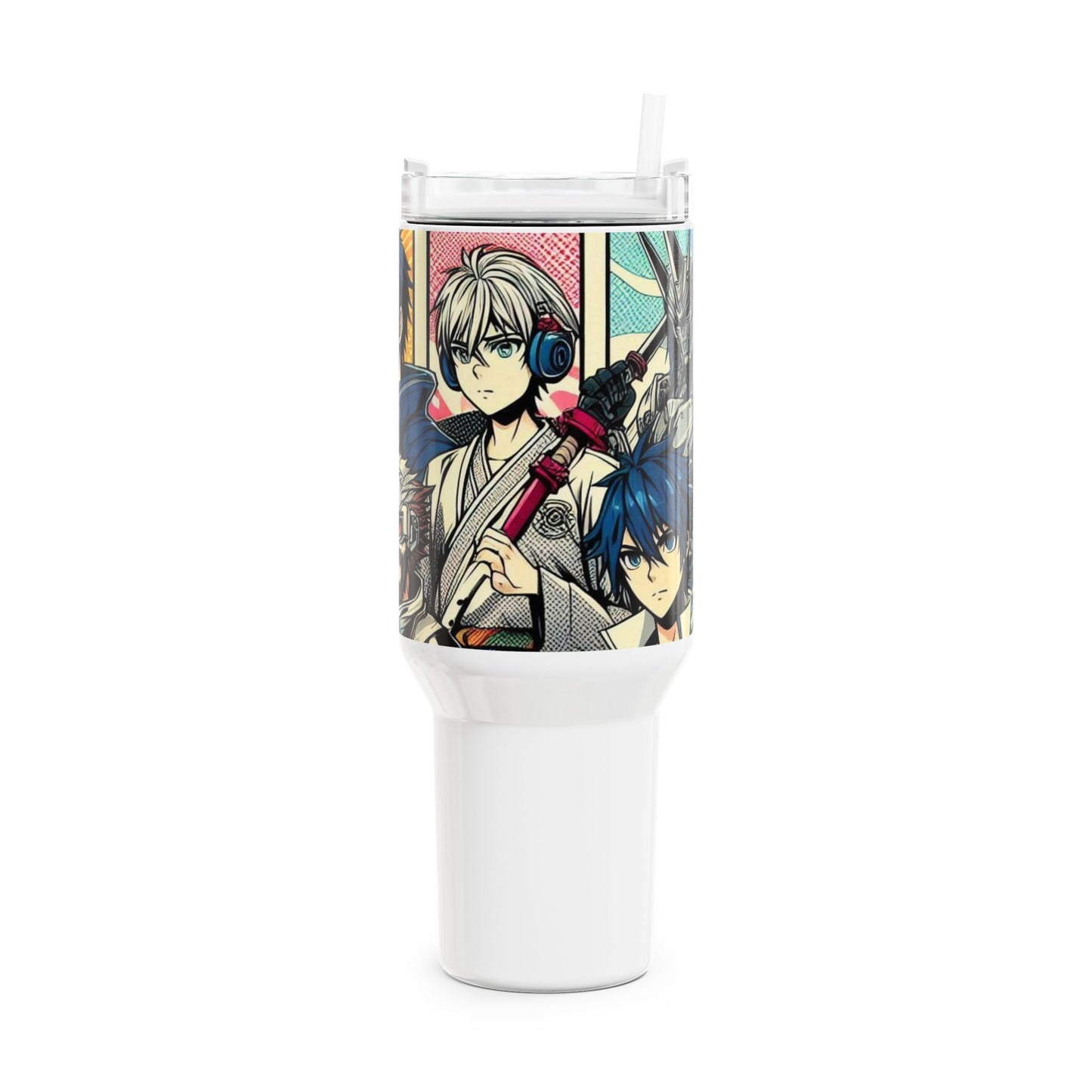 Stanley Tumbler | Anime and Geek Drinkware for Gamers | Colorful Cartoon Tumbler - High Quality Image