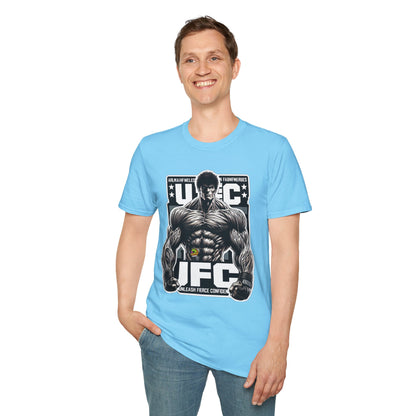 UFC T Shirt | Unleash Fierce Confidence | UFC Tee with Baki Anime Strength for Fitness Enthusiasts