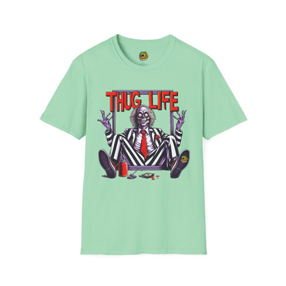 Beetlejuice - Beetlejuice Shirt | Funny Thug Life Graphic T-Shirt | Halloween Beetlejuice Tee - custom-made. limited stock. Order yours now and stand out with this exclusive piece!