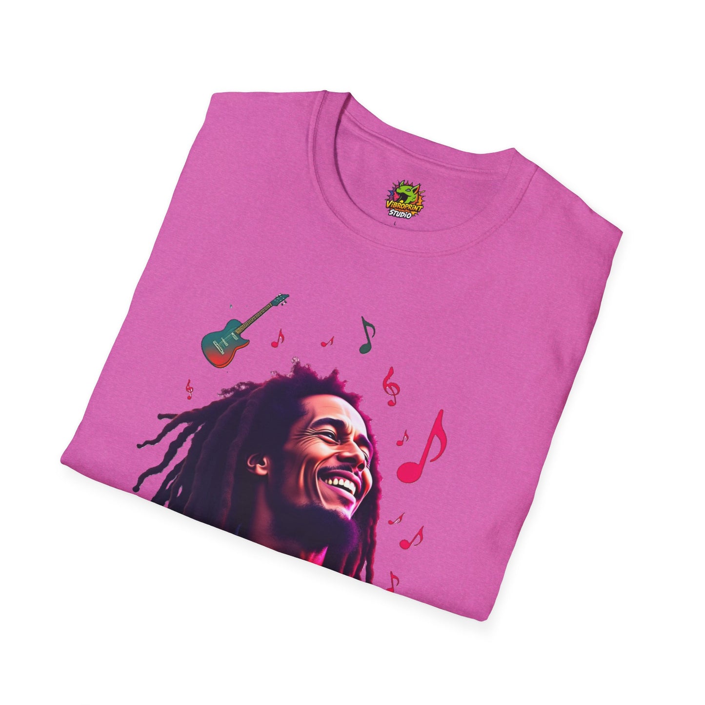 Bob Marley T-Shirt - Vibrant Rasta Revolution - VibroPrint Studio