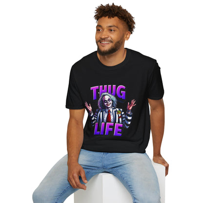 Shirt - Beetlejuice Shirt | Thug Life Halloween Tee | Funny Beetlejuice Graphic T-Shirt - premium material. limited stock. Order yours now and stand out with this exclusive piece!