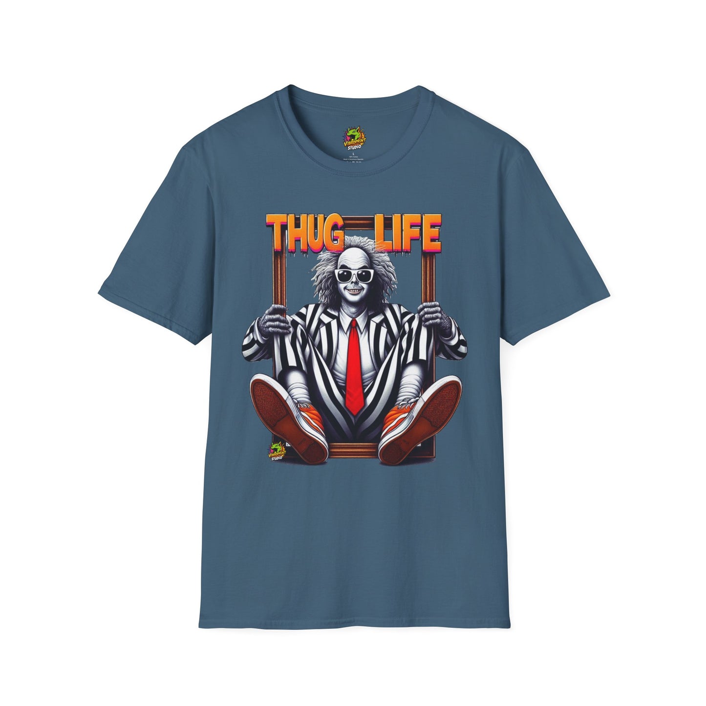 | - Beetlejuice Shirt | Thug Life Inspired T-Shirt | Classic Halloween Beetlejuice Tee - custom-made. limited stock. Order yours now and stand out with this exclusive piece!