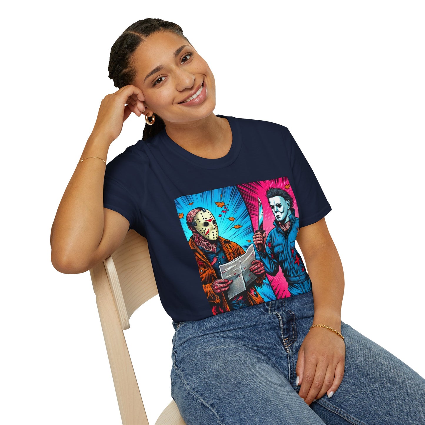 product - Michael Myers Vintage Tee | Jason Voorhees Funny Halloween Picnic Shirt - custom-made. limited stock. Order yours now and stand out with this exclusive piece!