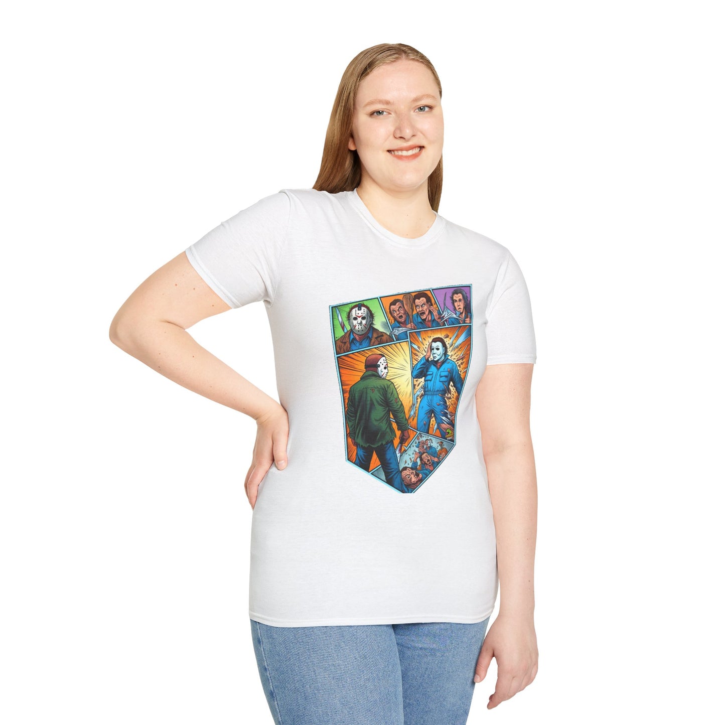 product - Michael Myers Vintage Shirt | Jason & Michael Funny Horror Tee - custom-made. perfect gift idea. Order yours now and stand out with this exclusive piece!