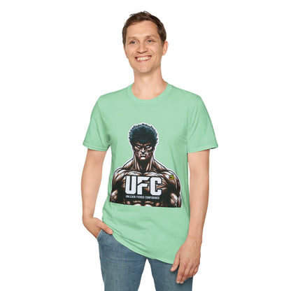 UFC T Shirt | Unleash Fierce Confidence | UFC Tee with Baki Anime Motivation for Fitness