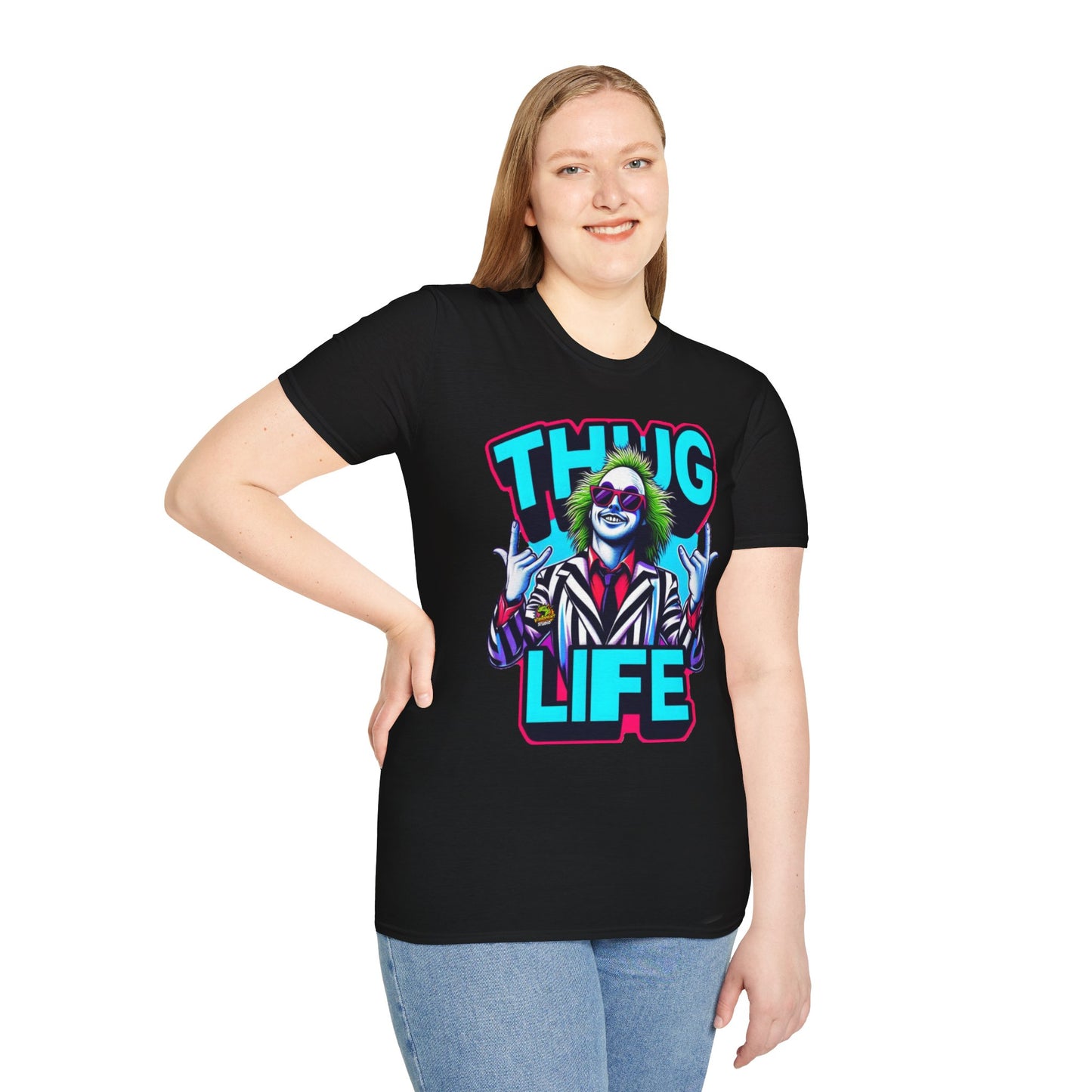 | - Beetlejuice Shirt | Thug Life Halloween Graphic Tee | Spooky Beetlejuice T-Shirt - premium material. perfect gift idea. Order yours now and stand out with this exclusive piece!