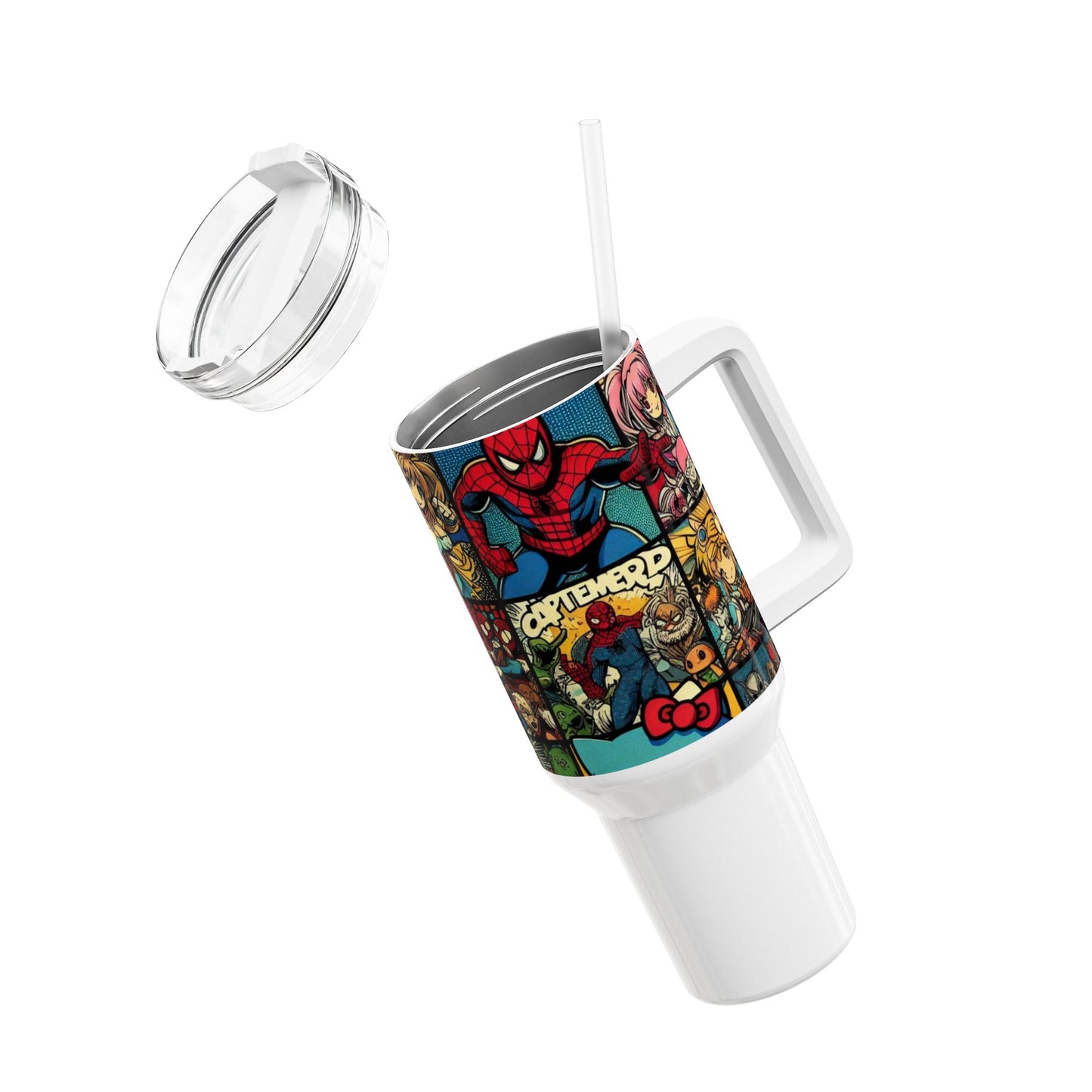 Tumbler - Stanley cup | Geeky Drinkware for Anime Fans | Colorful Cartoon Tumbler - premium material. limited stock. Order yours now and stand out with this exclusive piece!