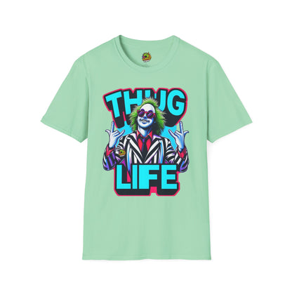 Shirt - Beetlejuice Shirt | Thug Life Halloween Graphic Tee | Spooky Beetlejuice T-Shirt - custom-made. limited stock. Order yours now and stand out with this exclusive piece!