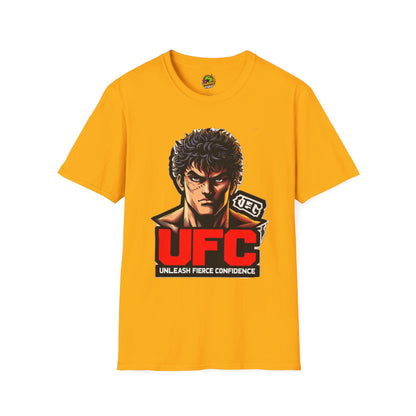 Motivational - UFC T Shirt | Unleash Fierce Confidence | Motivational UFC Tee with Baki Anime Elements - premium material. limited stock. Order yours now and stand out with this exclusive piece!