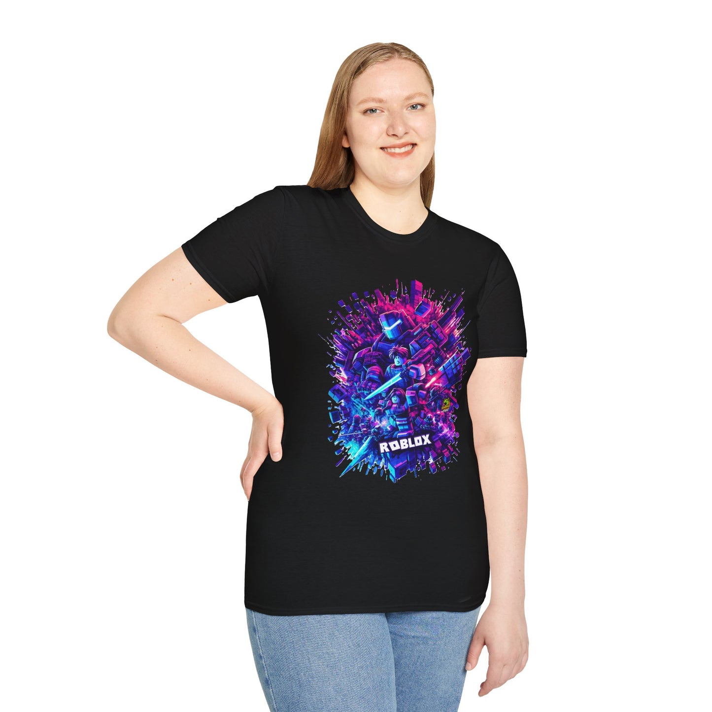 T-Shirt - Roblox T-Shirt - Blocky Universe - custom-made. perfect gift idea. Order yours now and stand out with this exclusive piece!